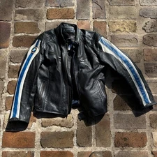 BMW Motorrad Club Men Leather Jacket - Black