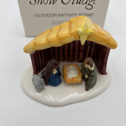 Dept 56 Villaggio delle Nevi "Presepe da Esterno" #5135-7 In Scatola Originale - Foto 2 di 7