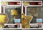 Funko pop! Stranger Things Target Exclusive Metallic Eleven & Demogorgon
