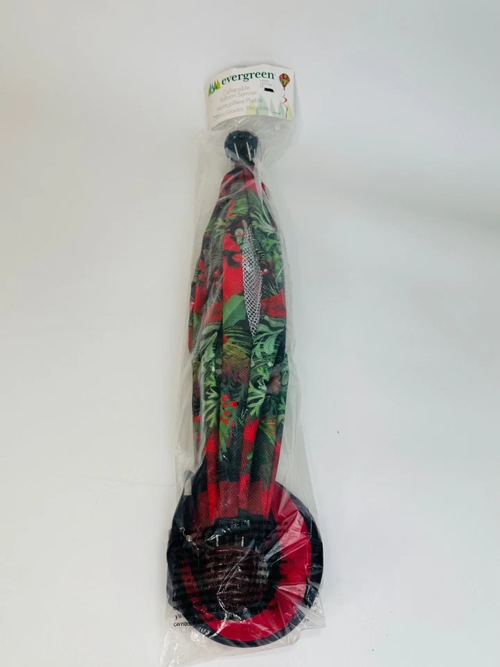 Globo Giratorio Plegable Evergreen Invierno Cardenal Navidad NUEVO Foto 2 de 4