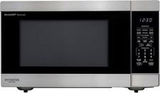 Sharp SMC2266KS 2.2 cu. ft. 1200W Stainless Steel Countertop Microwave Oven