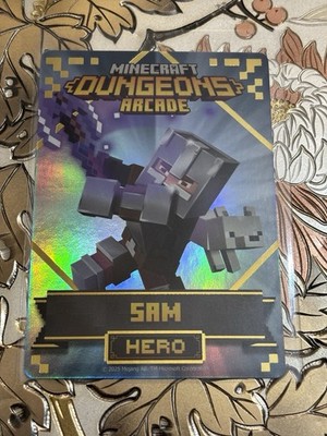 Minecraft Dungeons Arcade Series 5 Hero: Sam Foil Card 116/144