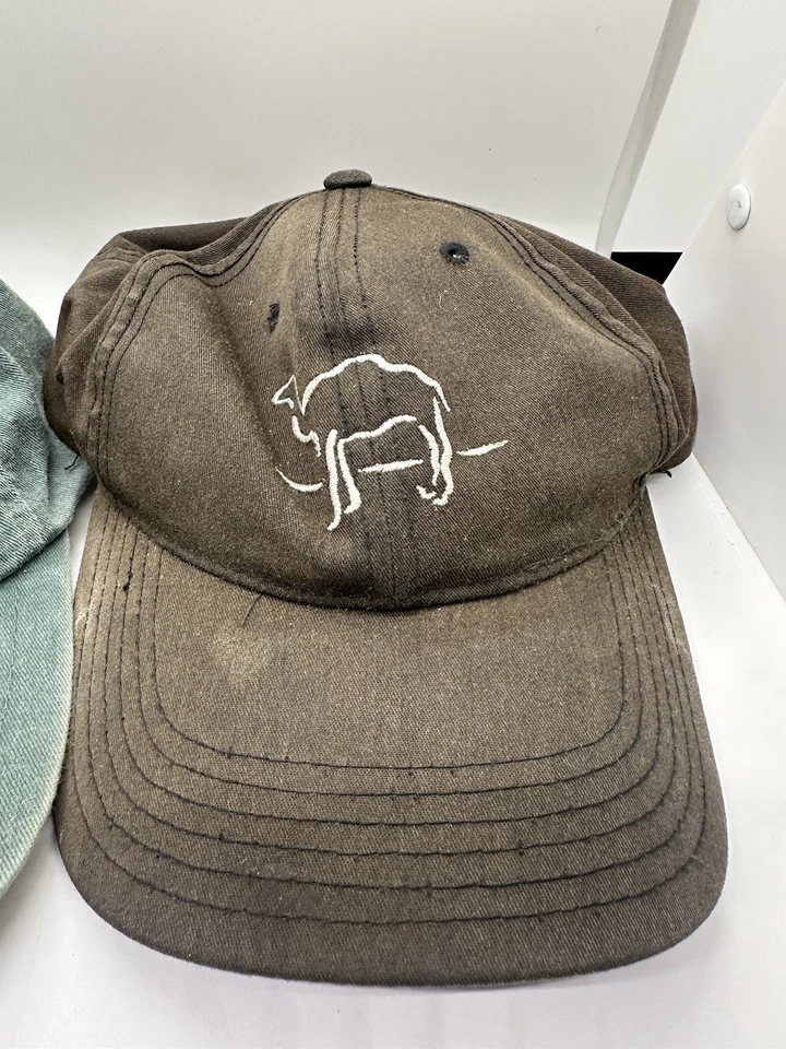 LOTE de 2 gorras de tabaco vintage con correa trasera bordada Camel Joe años 90 Foto 2 de 4