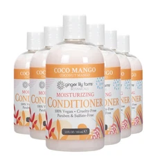 Coco Mango Moisturizing Hair Conditioner Pack of 6 12 Fl Oz Toxin Free Vegan