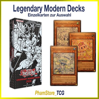 YuGiOh! Legendary Modern Decks 2026 - Einzelkarten zur Auswahl!