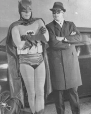 Batman & The Green Hornet Adam West and Van Williams in character 24x36 poster