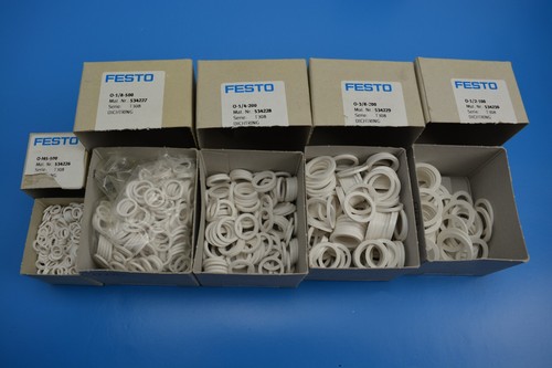 Lote mixto de anillos de sellado neumáticos FESTO. 0 a 1/8 1/4 3/8 1/2. 534227 534230 - Imagen 4 de 4