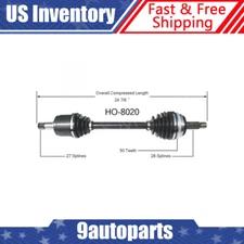 Fits 1995 1996 1997 1998 Acura TL 2.5L L5 Front Left CV Axle CV Joint Assembly