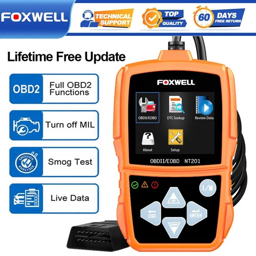 FOXWELL NT201 Automotive OBD2 Scanner Car Code Reader CAN Engine ...