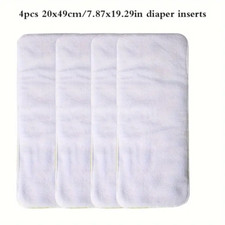 4-Pack Washable Adult Incontinence Pads Bamboo Charcoal Ultrafine Diaper Inserts