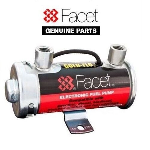 GENUINE FACET SILVER TOP FUEL PUMP 4-5.5 PSI FOR UP TO 150 BHP CARBS - 476087E - Afbeelding 1 van 1