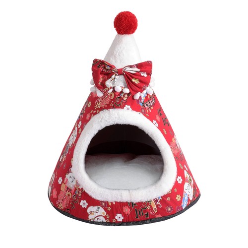 Cojín extraíble para casa de tienda cubierta cerrada cama cueva gato mascota para gatos cachorro - Imagen 3 de 11