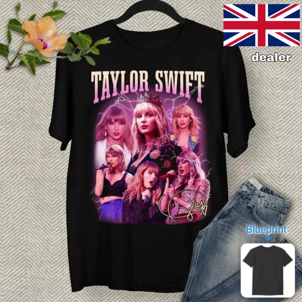 Camiseta Taylor Swift talla L para mujer Speak Now banda de concierto - L