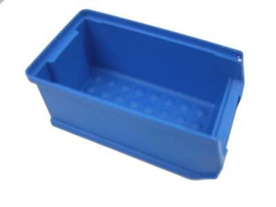 20 x Sichtlagerboxen Gr.2 blau Stapelboxen Schraubenbox Schütte Lagerbox STABIL