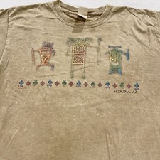 vintage 90s SEDONA ARIZONA NATIVE AMERICAN NATURE T-Shirt LARGE soft