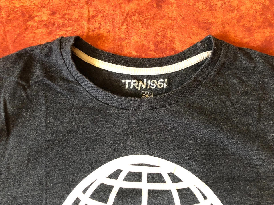 TSHIRT NEW YORK (S) blu notte logo stampato, Slim fit, Nuova - Immagine 2 di 3