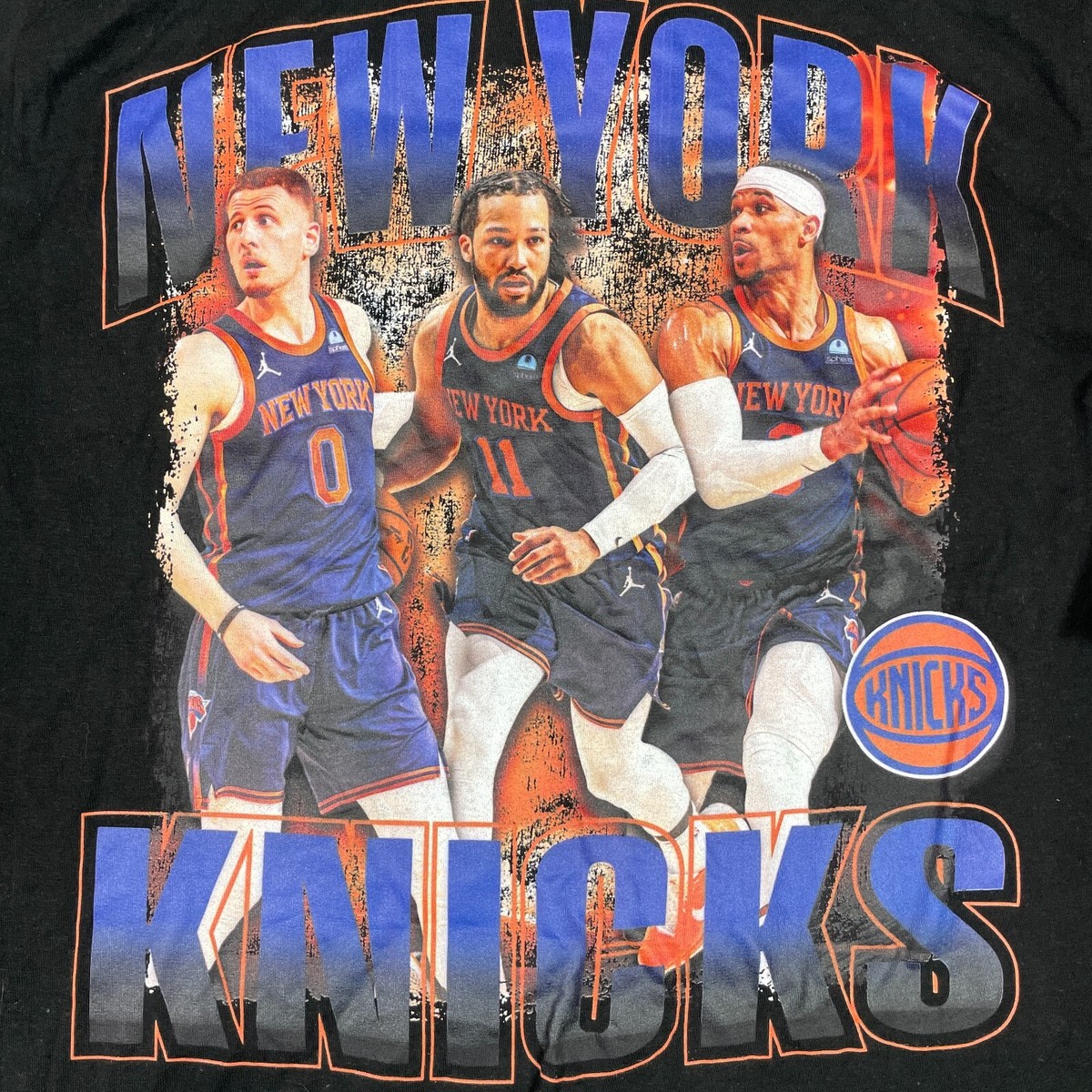 New York Knicks Shirt Mens Medium Black Stadium Essentials Rap Tee