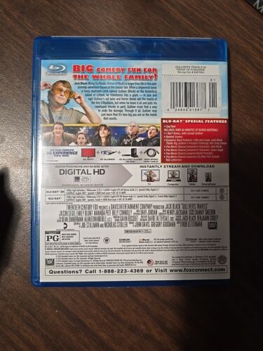GULLIVERS TRAVELS 3D BLU RAY DVD 4 DISC SET + RARE OOP - Picture 2 of 3