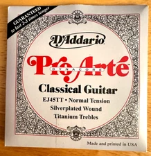 d addario classical guitar strings EJ45TT