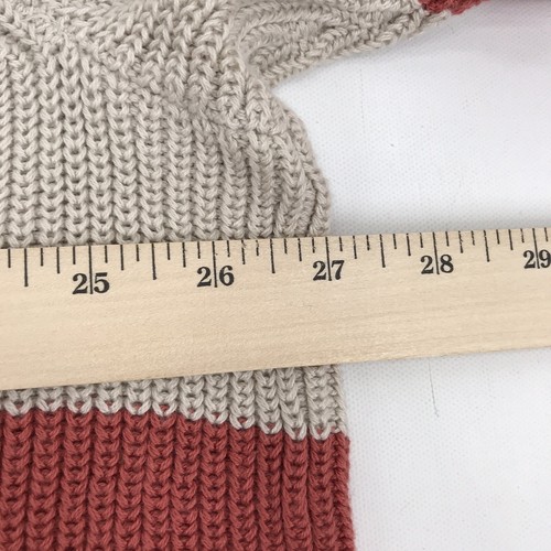 Women Autumn Cardigan Sweater 3X Plus Size Button Front Burgundy Ivory Fall New - Picture 8 of 9