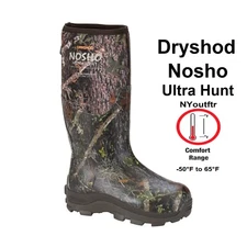 Dryshod NOSHO Men's Camo Boot Size 11 Cold-Conditions Hunting Boot MBM-MH-CM