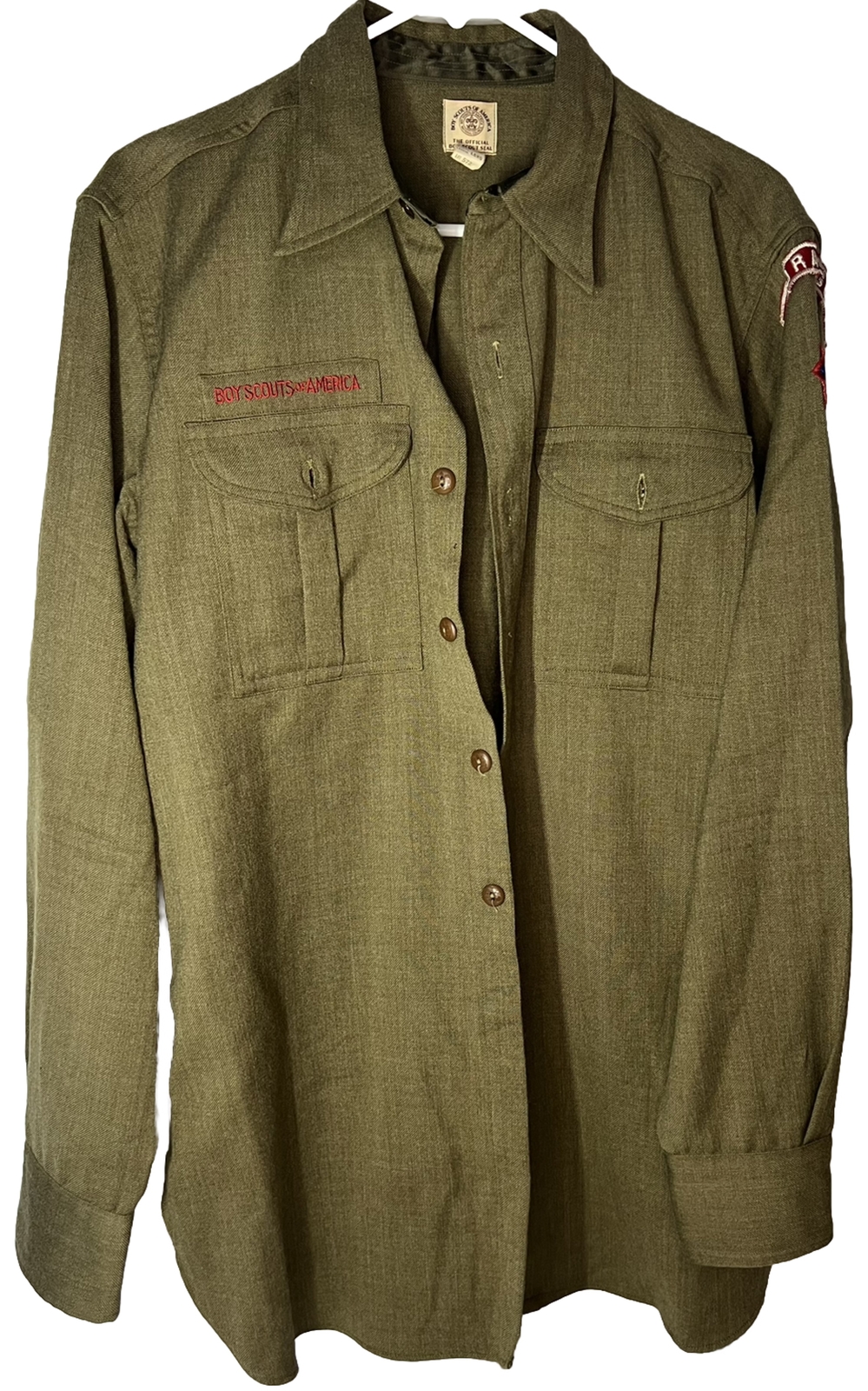 BSA Official Olive Green Uniform Dress Pants & Matching Shirt Size