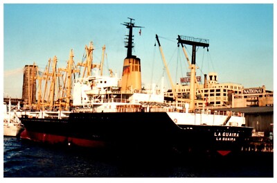 La Guaira (1970) Cargo Ship Original Photograph VTG 4x6'' c 1970's IMO 7016448