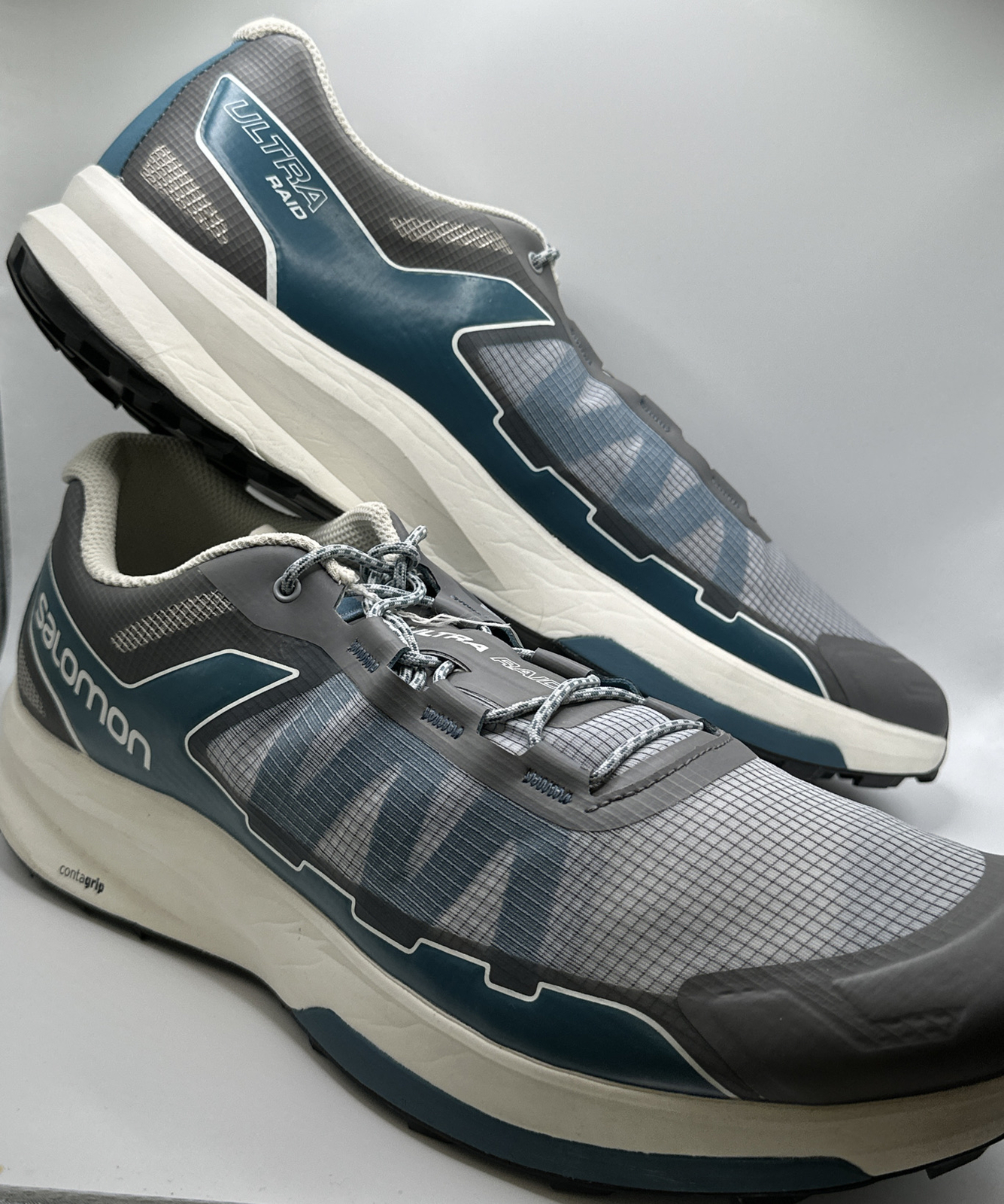 Salomon Ultra Raid Trail Run 'Quarry' Uomo 13 Donna 14 Allenamento Trek Blu Grigio