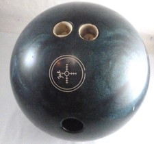 Vintage Faball Hammer 16lbs Bowling Ball Green Pearl 16 lbs 3 Holes Drilled FAB