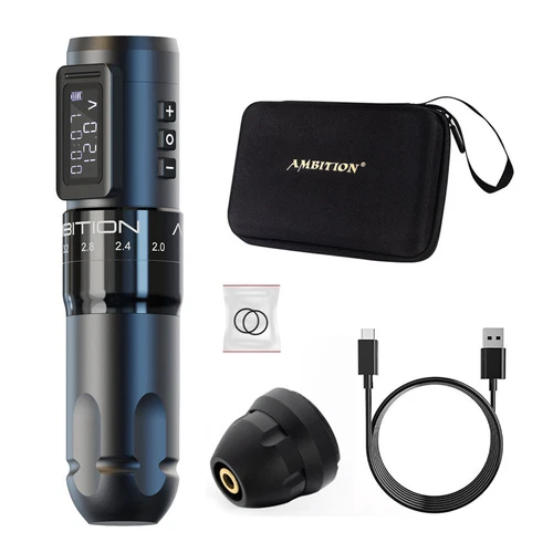 Wireless Tattoo Machine Pen 6 Stroke Length Adjustable 2.0-4.0mm Brushless Motor image 19