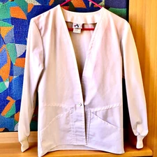 Vintage White Lab Coat Pro-Tek Action Line Bioguard Antimicrobial Womens 4 NEW