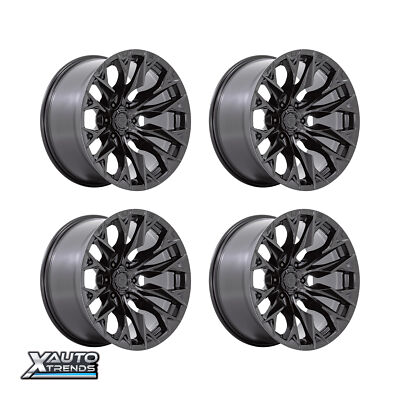 Fuel Off-Road D804 Flame Blackout 20X9 8X170 20mm (Set of 4)