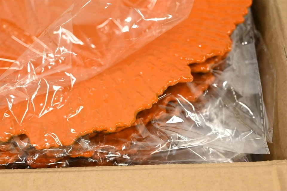 Platos Cargador Naranja Maoname LS001GOG8 13", Cargadores de Arrecife Redondos para Cena PK50 Foto 4 de 4