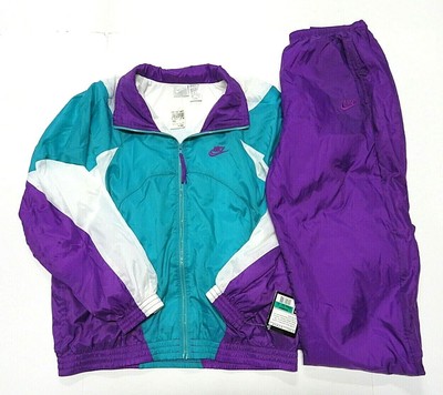 nike color block tracksuit