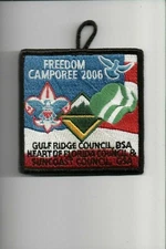2006 Gulf Ridge / Heart of Florida / Suncoast Council Freedom Camporee patch