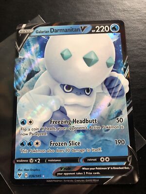 Pokemon - Vivid Voltage - Galarian Darmanitan V - 036/185 - Ultra Rare