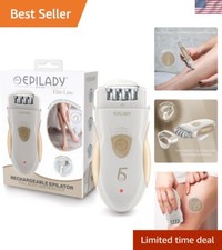 Rechargeable Epilator, 56 Tweezers, Dual Speed, Full-Body Epilator for Women,...