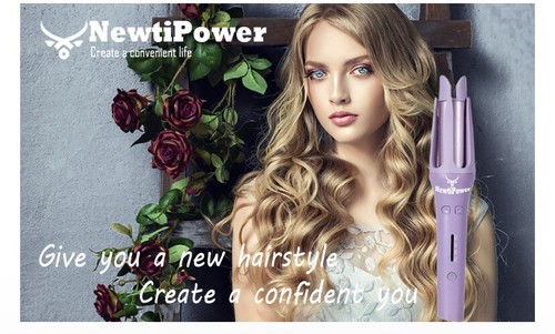 Keramik Ionisch Digital Eisen Spirale Haar Lockenstab Automatisch Rotierend Spin Hot Tools - Bild 2 von 14