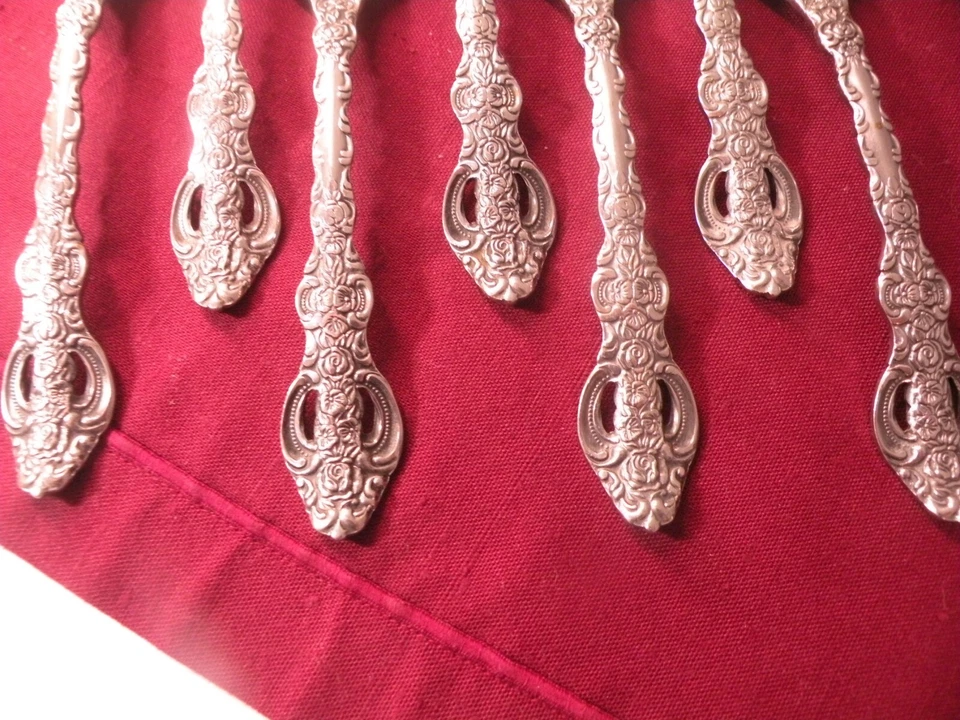 Set Of 7 Lifetime LCU4 Soup Spoons Stainless Steel Pierced 7 1/4" - Image 4 of 4