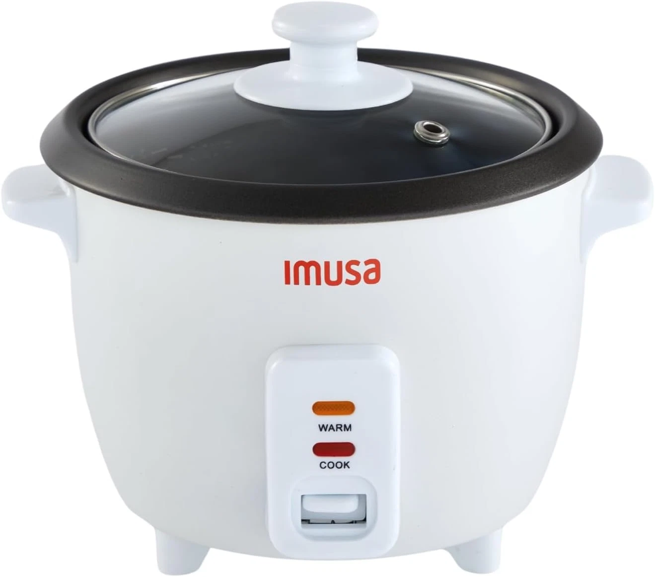 IMUSA USA GAU-00011 Electric Nonstick Rice Cooker 3-Cup (Uncooked) 6-Cup (Cooked