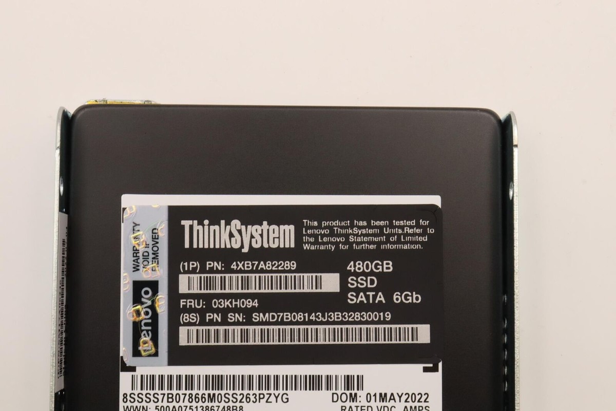 03KH094 Lenovo 480GB 4XB7A82289 ThinkSystem 2.5