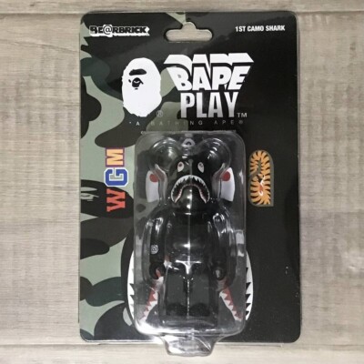 その他 MEDICOM TOY - BE@RBRICK BAPE CAMO 100% MEDICOM TOY BE@RBRICK BAPE CAMO SHARK SILVER 100% 400% set
