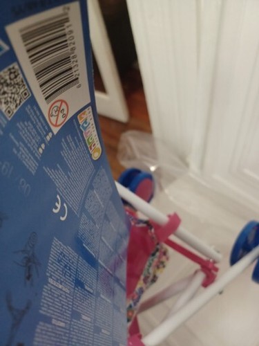 Baby Alive Doll Stroller Pink White Floral Retractable Canopy Foldable Hasbro - Picture 9 of 9