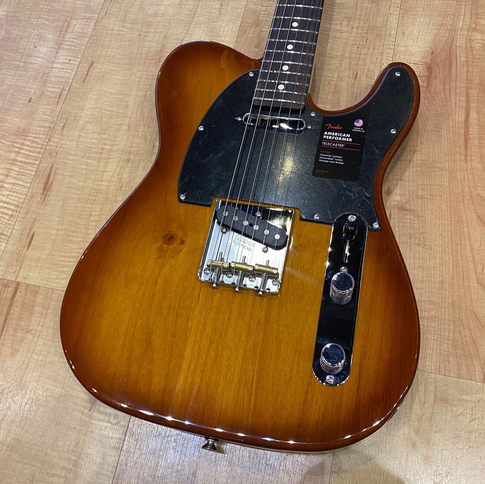 Fender American Performer Telecaster Electric Guitar (Honey Burst)