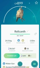 Relicanth (NZ Regional) ☑️ Pokemon Go ☑️