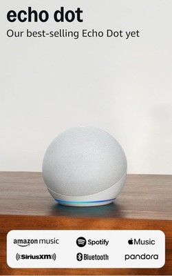 Amazon Echo Dot Smart Speaker(5th Gen, 2022 Released) Bigger Vibrant Sound Alexa