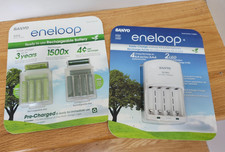 Sanyo Eneloop Rechargeable Battery Charger + 12 Pack AAA Batteries - Free Ship