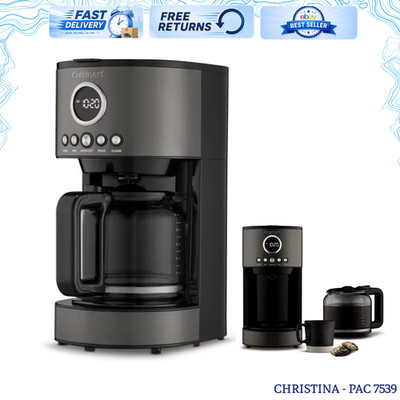 12-Cup Stainless Steel Coffee Maker Black