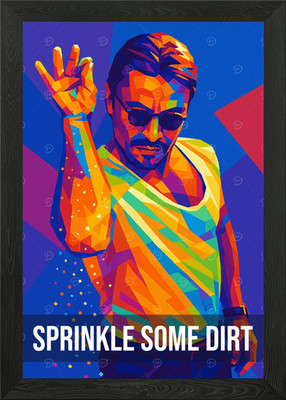 Sprinkle Some Dirt bunte Pop Art gerahmtes Wandbild Poster Leinwanddruck Bild