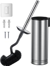 Toilet Brush  Holder Set 304 Stainless Steel Heavy Duty Bowl Cleaner Brush Deep